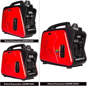 Excel Petrol Portable Generator Inverter 4-Stroke Engine Clean Power low Noise - Picture 1 of 35