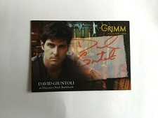 Grimm David Giuntoli Autograph card as Nick Burkhardt DGAC-2