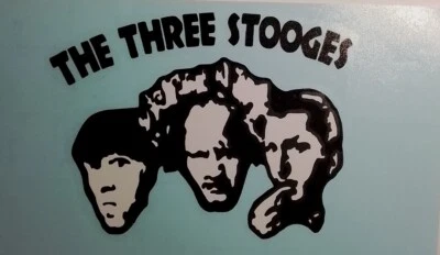 The Three Stooges: 1934-1959: Vintage Vinyl Decal Sticker,  Classic TV Mo, Curly - Image 1 of 4