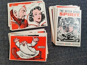 33 KITCHEN SINK CARDS. Crumb, Eisner, Steve Rude, Mark Schultz, Omaha, Kurtzman