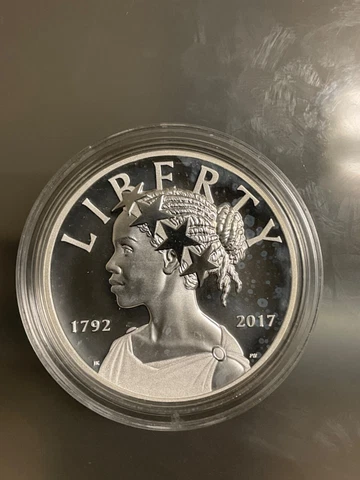 2017-W uncirculated Am. Liberty Silver Medal 225th Anniv. FOG OR SPOT-NOT BOXCOA Cover