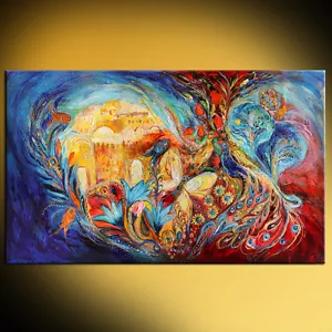 Cielo de la Ciudad Eterna Alta Calidad Impresión Giclee Figurativa Judía Elena Kotliarker - Imagen 1 de 4