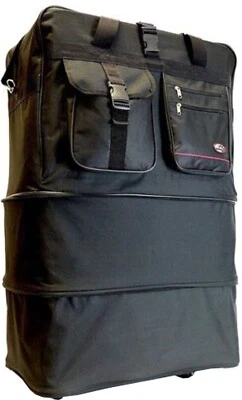 40" XXL Jumbo Expandable Rolling Duffel Bag Wheeled Spinner Suitcase Luggage - Image 1 of 3