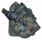 Deluxe Cross Draw Woodland Digital Right Molle Pistol Holster Gun Tactical 244WR