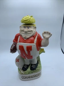 Nebraska Cornhuskers McCormick Ceramic Whiskey Decanter 1974 See Photos - Picture 1 of 16