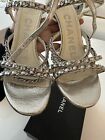 Chanel Shoes sANDALS SILVER SIZE 40 AS NEW IN BOX