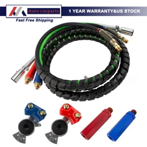 15 Ft Air Power Line 3 in 1 Air Line For Tractor Trailers ABS Big Rig Trucks - Picture 1 of 9