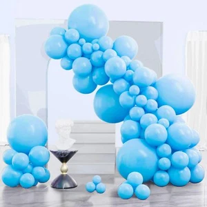 PartyWoo Blue Balloons 130 pcs Sky Blue Balloons Different Sizes Pack of 18 1... - Picture 1 of 6