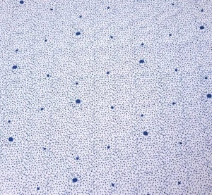 21" Pepino Ana Sanfilippo P&B Textiles Blue Dots on White - Picture 1 of 3