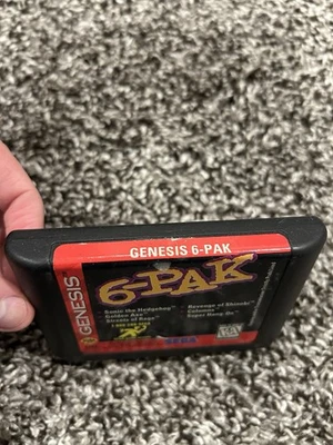 Sega Genesis 6-Pak Authentic Game - Image 1 of 2