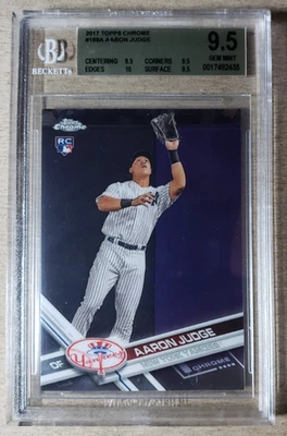 2017 Topps Chrome Aaron Judge RC BGS 9.5 True Gem New York Yankees #169A - Image 1 of 2