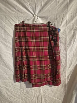 Minifalda Eddie Bauer Vintage a Cuadros Roja Negra Talla 18 Preppy Academia Foto 1 de 4