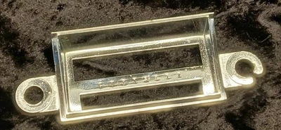 Chrysler Imperial Mopar 1971 1972 1973 ~ Placa frontal de radio cromada original Foto 1 de 4