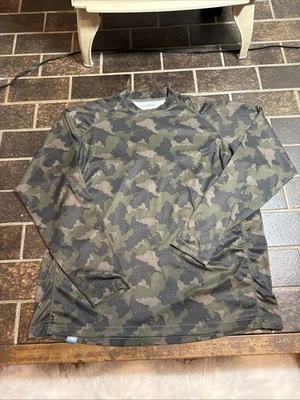 Simms SolarFlex Veil Camo 50 UPF Sun Protection Insect Shield Fishing Mens XL - Image 1 of 4