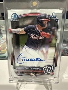 2025 Bowman Chrome CPA-CT Carlos Tavares Nationals 1st Bowman On Card Auto - Picture 1 of 4