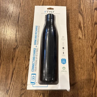 TYLT All-In-One Water Bottle & Portable Power Bank (5700mAh) - Black - Image 1 of 4