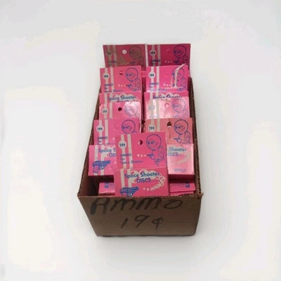 Chemtoy Space Shooter 1969 recambios de disco tienda vitrina vintage (41 paquetes) Foto 1 de 4