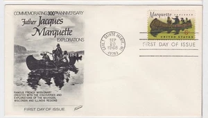 TurtlesTradingPost- Father Marquette- Explorer 1968 #1356 FDC Fleetwood Cachet - Picture 1 of 1