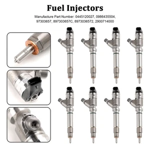 8X Inyectores de combustible para GMC 2004,5-2005 para Chevy 6,6 L Duramax LLY 0986435504 T7 - Imagen 1 de 11