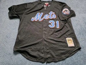 Mitchell And Ness 2000 New York Mets Mike Piazza MLB Baseball Jersey XL Black - Picture 1 of 7