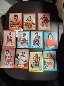 1973-74 Topps Hockey 11-Card Various Condition Lot - All Pictured - Picture 1 of 12