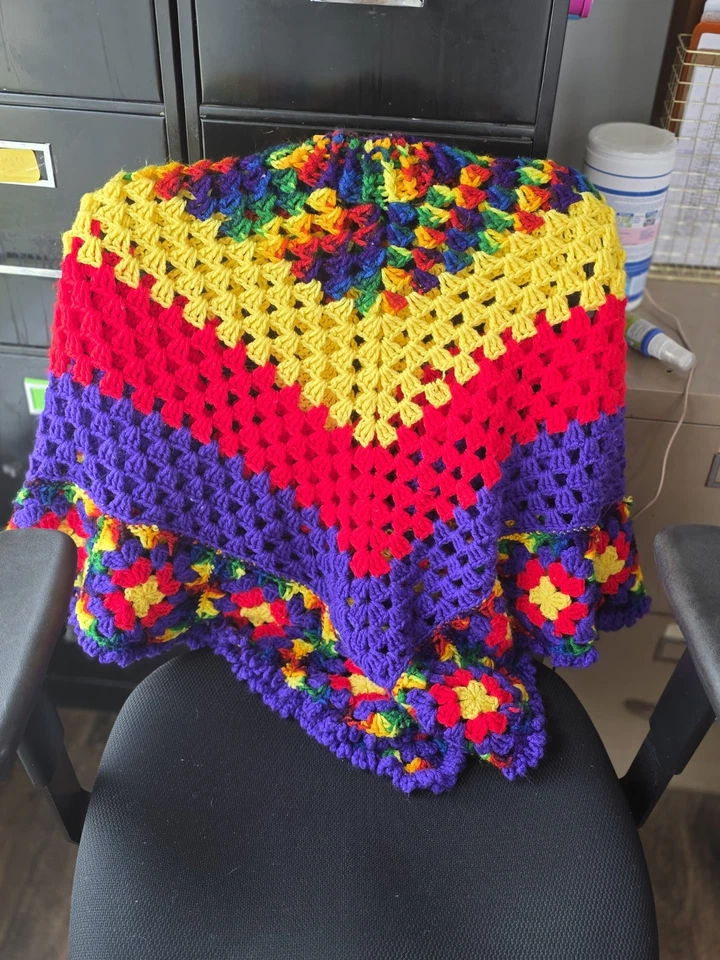 Mantón hecho a mano envolvente para el hombro bufanda verde azulado/aqua/turquesa, muy suave, estilo boho Foto 1 de 1