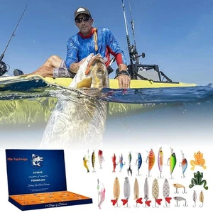 24 Pcs/Set Diverse Christmas Countdown Gifts Set For Fishing Enthusiasts - Picture 1 of 6