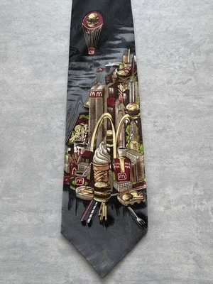 Corbata vintage 1994 colección McDonald's Nueva York Manhattan Torres Gemelas Foto 1 de 4