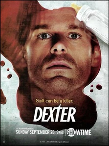 DEXTER Michael C. Hall 2010 anuncio Showtime serie de televisión 8 x 11 publicidad impresa - Imagen 1 de 3