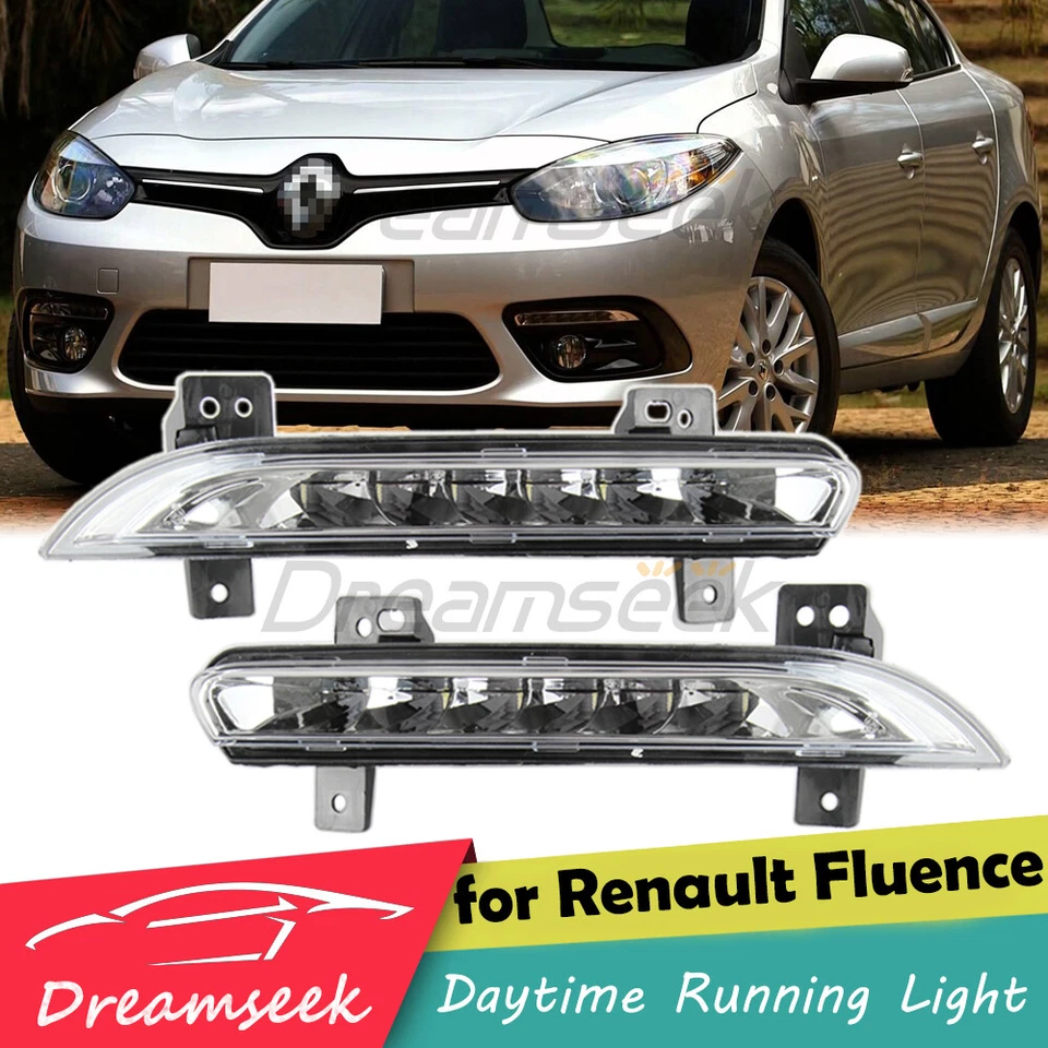 Luz diurna LED DRL antiniebla para Renault Fluence 2014-2016 lámpara de conducción blanca Foto 1 de 4