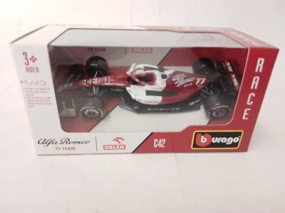 BBurago Burago Alfa Romeo Orlen C42 #77 Valtteri Bottas  2022 1/43 18-38067#77 - Immagine 1 di 3