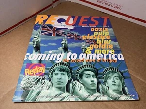 1996 May REQUEST Magazine BRITPOP Oasis Blur Elastica PULP Liam Gallagher Music - Imagen 1 de 10