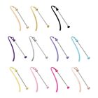 Metal Bookmarks Hairpin Hook Marker DIY Beadable Hook Bookmarks for Student