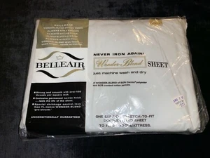New VTG BELLEAIR Wonder Blend Double Fitted Sheet 54x76 - Picture 1 of 4