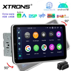 OBD+ 10.1" 2 Din 8-Core Android Car Stereo Radio GPS Navi DSP 4G WiFi 1280*720 - Picture 1 of 15