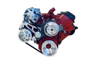 Kit de conversión de polea serpentina Big Block Chevy ALT & AC BBC 396 427 454 LWP - Imagen 1 de 3