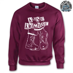 CLASE KRIMINALE - BOTAS Sudadera Pullover S-XXL Skinhead Punk Sharp Kapu - Imagen 1 de 2