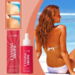 BushAid Sonnenlose Bräunung Hauttropfen 60ml Hautgesundheit Boost Natürlichen Glanz - Bild 1 von 11