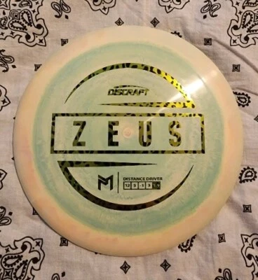 Discraft Paul McBeth Signature ESP Zeus 12/5/-1/3 (170-172g) Leopard Print Stamp - Image 1 of 4