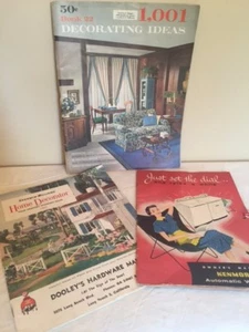 Vtg Lot 3 Mid Century Sherwin Williams Kenmore Decorating Advertising Brochures - Picture 1 of 1