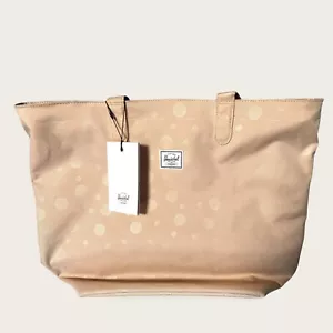 Herschel Mica Tote Bag - Polka Cameo Rose 12 Liter PLK CMROSE Red White Lining - Picture 1 of 8