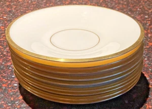 Lenox Eternal Saucer Plate Dessert Gold Trim Porcelain Tea/ Coffee Elegant USA - Picture 1 of 2