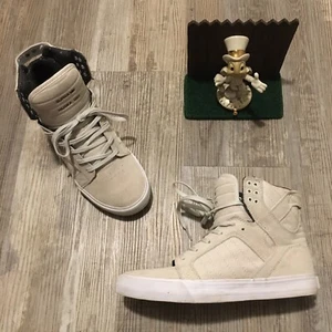 Supra Skytop Muska 001 Cream Ivory with gum sole Size 8/41 S18262 Minimal Wear - Picture 1 of 9