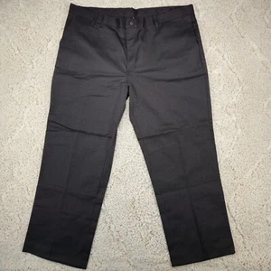 DICKIES Loose Fit Double Knee Straight Leg Black Work Pants Men's Size 44X30 NWT - Picture 1 of 8