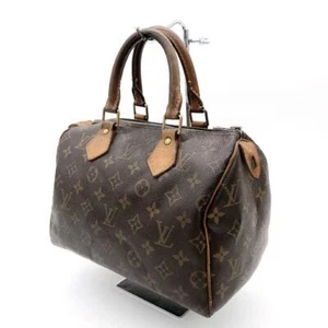 LOUIS VUITTON Handbag Monogram Speedy M41109 Brown LV Bag Ladies Used Authentic - Picture 1 of 11