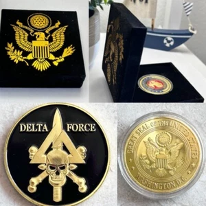 Counterterrorism U S Army Delta Force Challenge Coin With Special Case - Bild 1 von 5