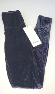 Lululemon Wunder Lounge High Rise Tight 28" Velluto taglia 4 nero nuovo con etichetta - Foto 1 di 6