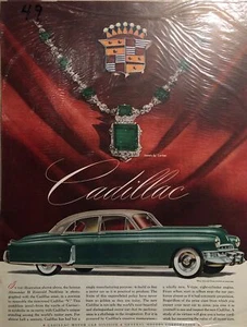 1949 Vintage Cadillac Ad - Unmatched Beauty and Innovative Performance - Picture 1 of 2