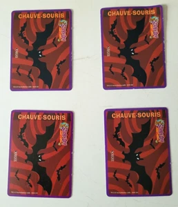 4 Cartes Chauve-Souris - Scooby-Doo Le Monde Et Ses Mystères - FR - Imagen 1 de 2