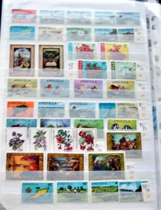 ANGUILA 1967/1980 Amplia colección en su mayoría sin fijasellos muchos bloques series - Imagen 1 de 18